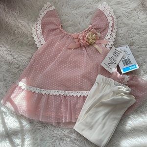 Rare Editions blouse & leggings size 24 months